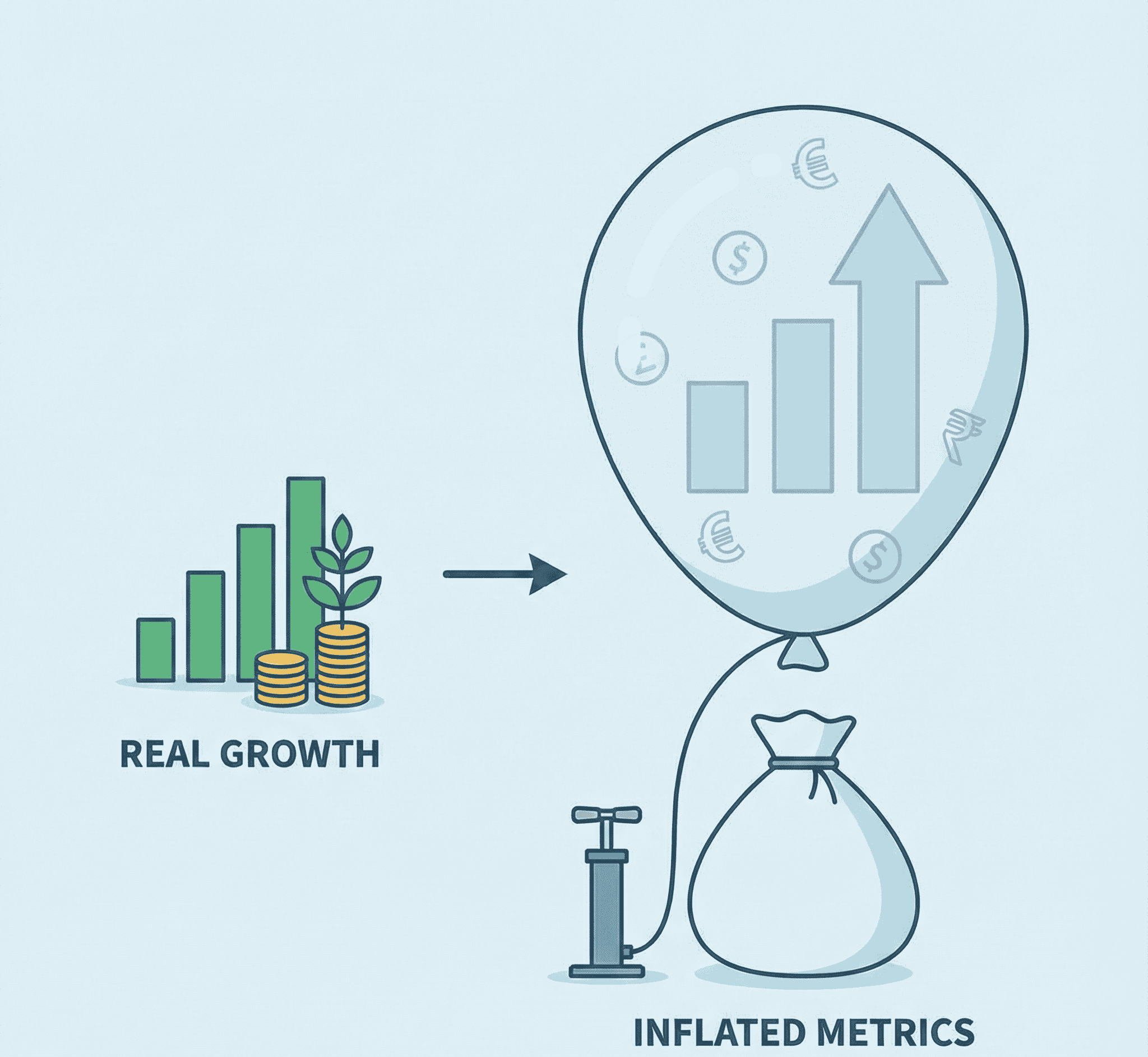 Behind the Headline Numbers: Metrics Inflating Startup Growth